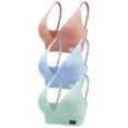 thumbnail image 3 of Livona Bras for Women - 3 Pack Sports Bra Bralettes with Support Workout Tops Wireless Bra Cami Crop Tank Tops S-XXL, 3 of 4