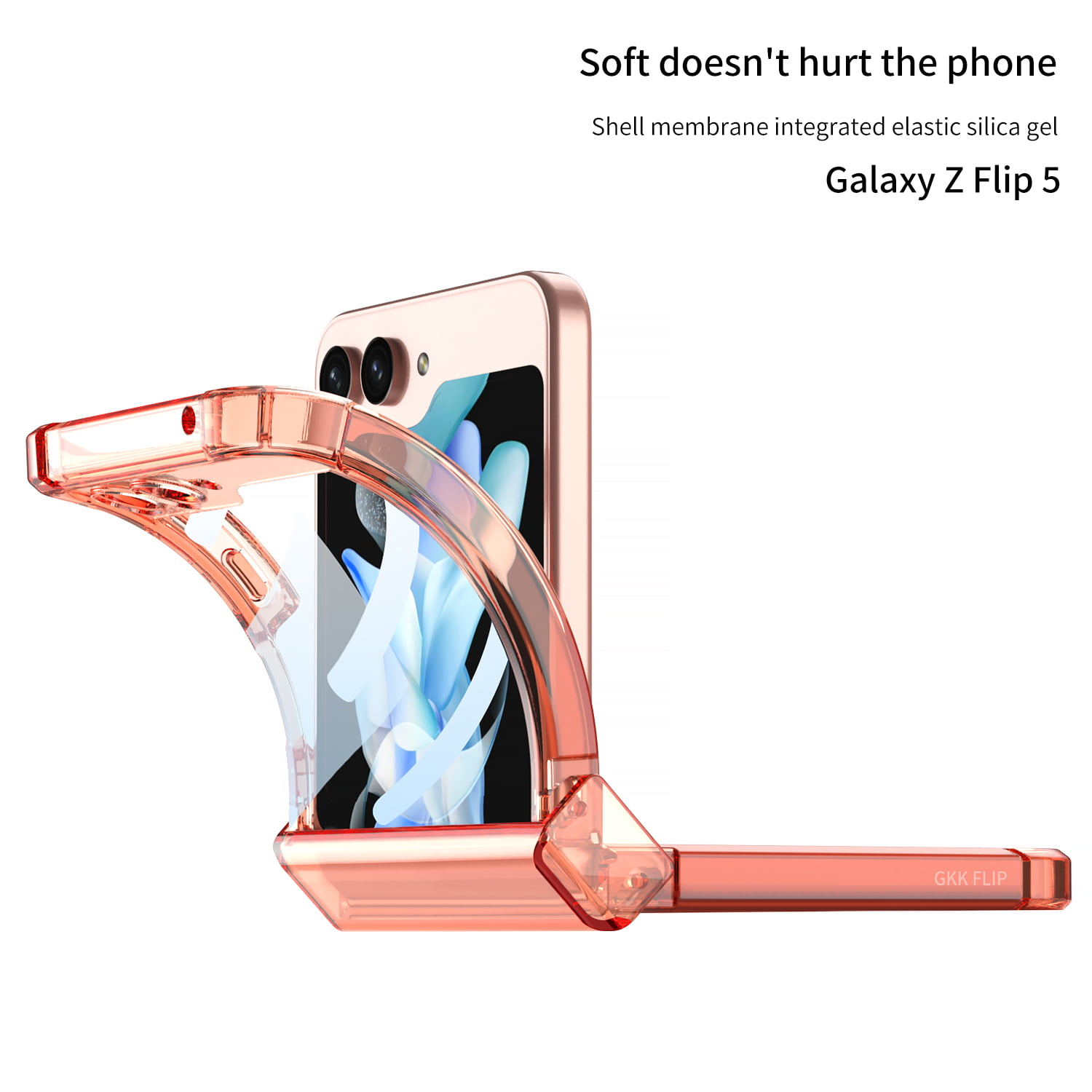 CLEAR CASE для Samsung Galaxy Z Flip 5 5G, Galaxy Flip 5, Золотой цена