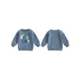 thumbnail image 3 of Aojekbee Little Boy Birthday Sweatshirt Casual Letter Heart Embroidery Crew Neck Long Sleeve Pullover Tops for Fall, 3 of 10