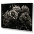 thumbnail image 2 of Designart "Grey Romantic Roses I" Floral Rose Canvas Wall Art, 2 of 5