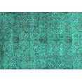thumbnail image 1 of Ahgly Company Indoor Rectangle Persian Turquoise Blue Traditional Area Rugs, 4' x 6', 1 of 4