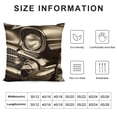 thumbnail image 5 of Orinice  Black and White Throw Pillow Cushion Cover, Classical American Old Car with Close-up View Vintage Style Picture, Decorative Square Accent Pillow Case,  White, 5 of 5