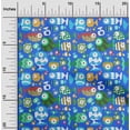 thumbnail image 2 of oneOone Rayon Blue Fabric Kids Fish Sewing Material Print Fabric By The Yard 56 Inch Wide, 2 of 4