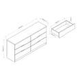 thumbnail image 6 of Furniture of America Drego 6-Drawer Dresser, Cappuccino, 6 of 6