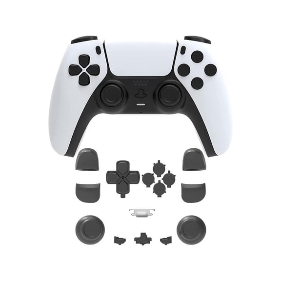 Replacement Repair Kits for PS5 / Playstation 5, D-pad   PS Microphone Buttons   Share Options   R1 L1 R2 L2 Trigger   ABXY Bullet Button, Full Set Buttons