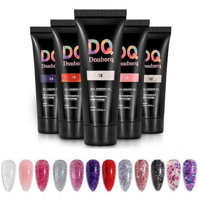 15ml Nail Diamond Gel Quick Builder Extension Gel Manicure Professional Home DIY Art Nail