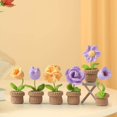 thumbnail image 4 of Crochet Kit Accessories Handmade Crocheted Planter for Kids For Beginners Teens Beginners Violet, 4 of 9