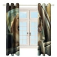 thumbnail image 3 of Happy Dog Window Curtain Panels Grommet Blackout Curtains Blackout Curtains for Living Room, 3 of 7