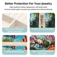 thumbnail image 3 of Dinosaur Travel Portable Square Decorative Box Jewelry Stand: All-in-One Earring Holder, Ring Keeper, Necklace & Bracelet Organizer - Storage Box for Girls and Women, 3 of 6