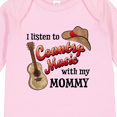 thumbnail image 4 of Inktastic I Listen to Country Music with my Mommy with Guitar and Hat Boys or Girls Long Sleeve Baby Bodysuit, 4 of 5