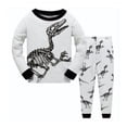 thumbnail image 1 of Conjuntos de pijamas para bebés, ropa de dormir de 2T-7T con animales para niños y niñas, ropa de dormir de Navidad para el hogar, pijama de I Love Mom Dad H127, 1 of 2