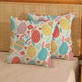thumbnail image 2 of xanee Spring Easter Pillow Covers 18x18 Colorful Eggs Decor Throw Pillows Case for Couch Rabbit Holiday Pillowcase Outdoor Decorative Cushion Cases for Sofa Bed Decorations Set of 2, 2 of 6