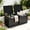 Black-2 Pack, variant on Uforic 30 Gallon Outdoor Storage Box, Weatherproof Lockable Resin Deck Box for Patio Furniture, Pool Accessories, Garden Tools and Supplies, Black
