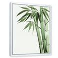 thumbnail image 3 of Palm Bamboo Detail On White II 24 in x 32 in Framed Painting Canvas Art Print, by Designart, 3 of 5