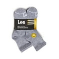 thumbnail image 2 of Lee Iconic Originals Quarter Low Cut Socks, 10-13, Heather Grey, 20-Pack, 2 of 7