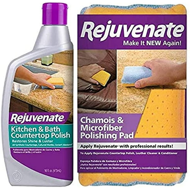 Rejuvenate Kitchen & Bathroom Countertop Polish Brings Back Shine And