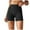 Black, variant on BiZtdJrK Womens Slim Yoga Shorts High Waist Compression Short Tights Comfy Lightweight Fitness Workout Shorts Black XS