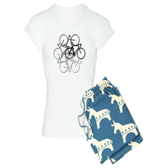 CafePress - Bicycle Circle - Women's Light Pajamas
