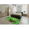 thumbnail image 4 of Ahgly Company Indoor Rectangle Patterned Neon Green Area Rugs, 2' x 5', 4 of 6