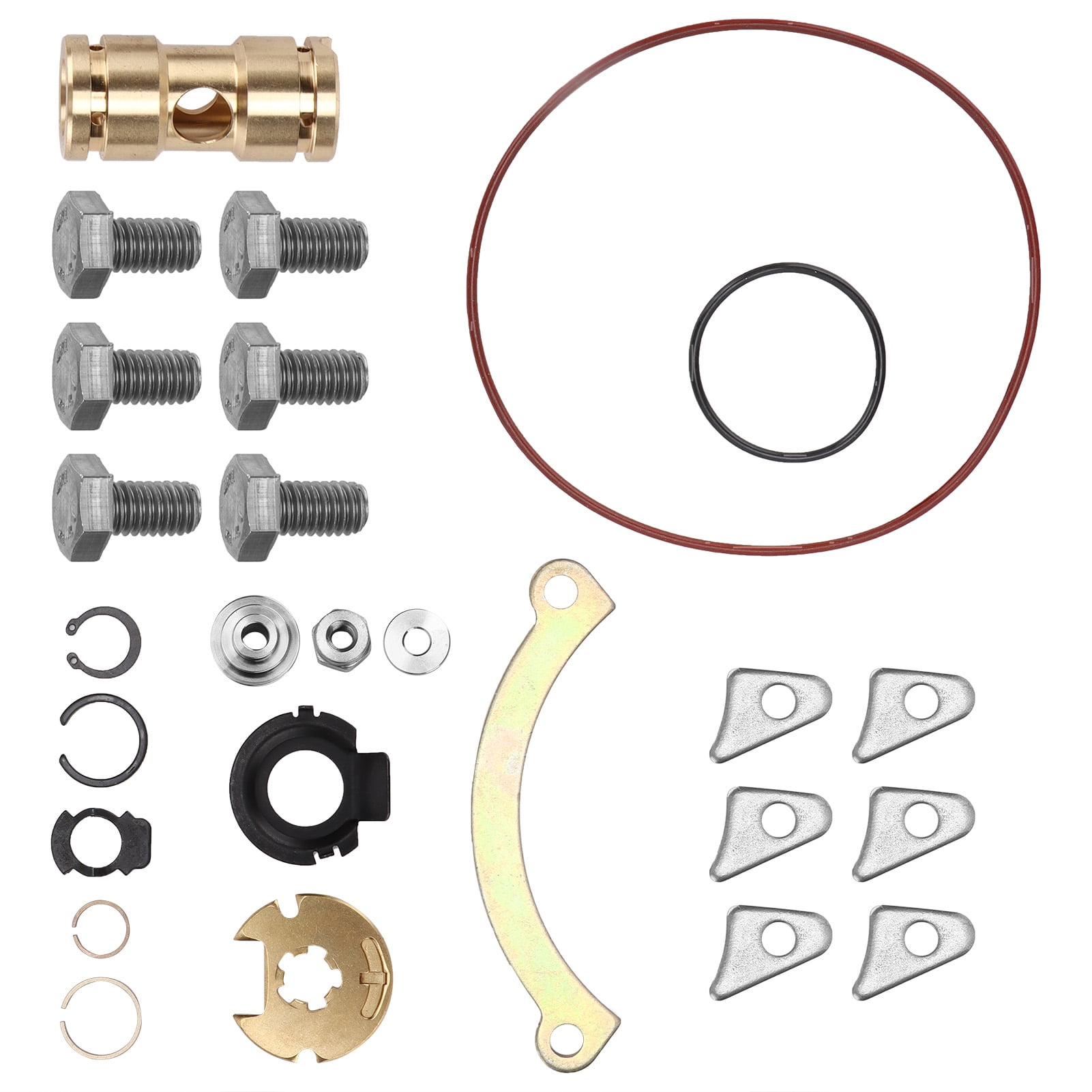NFTIGB Automotive Turbocharger Repair Rebuild Service Kit 26pcs Replacement for Mazda Speed 3 Speed 6 Chevy Cobalt Pontiac KO3 KO4 Turbo Car Accessory