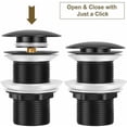 thumbnail image 5 of Heavy-Duty Copper Pop-up Drain for Bathroom Sinks, Universal Design Ensures High Density Fit, Multi-Layer Electroplating Process for Durability, 5 of 5