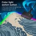 thumbnail image 2 of Blue Wavy Vintage RGB Gaming Mouse Pad Large Keyboard Mat Rubber Base 13 Light Modes, 2 of 6