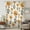 Yellow Beige, variant on Sunflowers Sheer Curtains 45 Inches Long for Bedroom, Spring Yellow Botanical Flowers Floral Light Filtering Privacy Drapes, Breathable Semi Sheer Short Window Treatment for Kitchen Cafe Bathroom