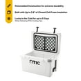 thumbnail image 2 of RTIC 45 QT Ultra-Tough Rotomolded Hard-Sided Ice Chest Cooler, Fits 60 Cans, White, 2 of 8