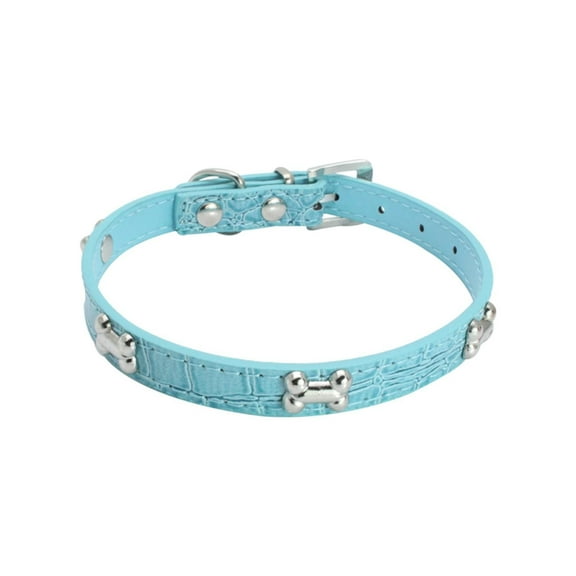 Rhinestone Pet Collar - Microfiber Material, Adjustable & Sparkly Design - Decorative Collar for Small/Medium Dogs