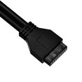 thumbnail image 3 of Línea Deflectora Adaptador de cable de panel frontal de 20 pines a 2 USB 3.0 con pie fijo para caja de computadora, 3 of 8