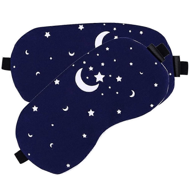 Breathable Sleep Eye Masks 2Pcs 3D Design For Anyone Seeking Deep Sleep In Travel Indoor Use Cotton Blocks Out Light