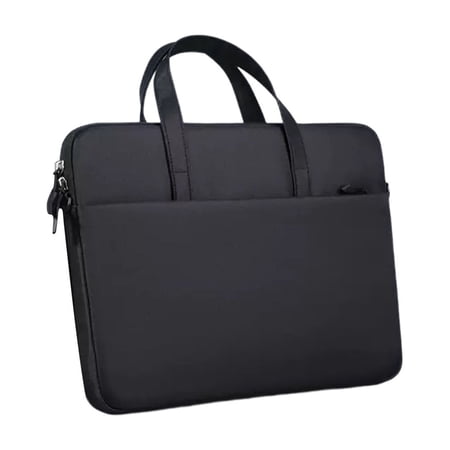 Oxford Document Bag with Handle and Meeting Office Organizer Handbag Briefcase for Carrying Paper Files Laptop Shoulder Bag Business Travel Bag (Black 15x2x11 )