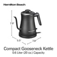thumbnail image 2 of Hamilton Beach Hervidor de Cuello de Cisne Compacto 0,6 Litros O 20 oz. Capacidad, 41045 Hamilton Beach NA, 2 of 5