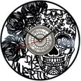 thumbnail image 2 of Skull Day of The Dead Vinyl Record Wall Clock Retro style Wall clock Silent Home Decor Unique Art Special Home Accessories Creative Personality Gift, 2 of 8