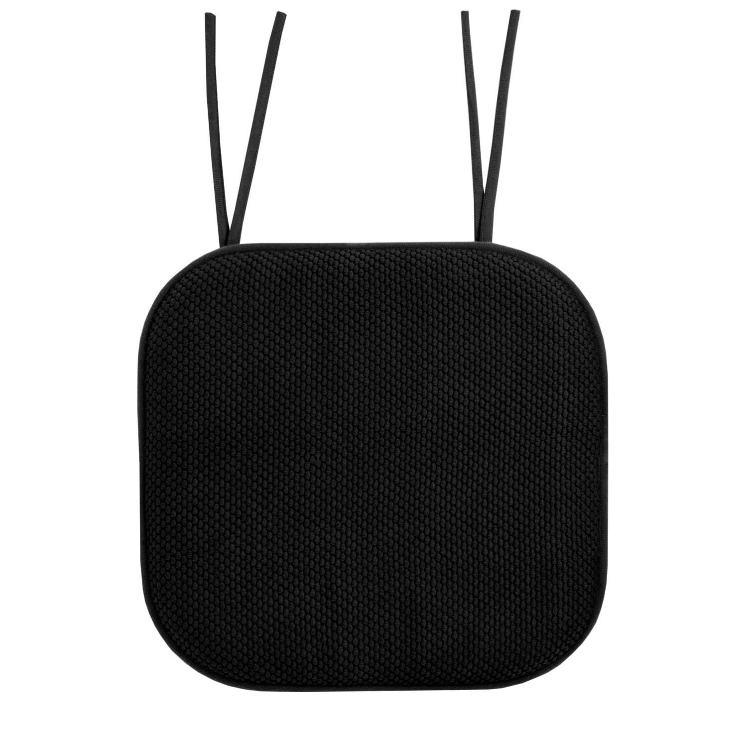 Memory Foam Honeycomb Non-Slip Back Chair Cushion Pad with Ties 2, 4, 6 or 12 Pack