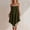 Army Green, variant on Ygbgbb Women's Lace-Trim Cami Dress, Spaghetti Strap Asymmetric Hem, Casual Lightweight Summer Sundress Black M