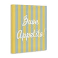 thumbnail image 2 of Stupell Industries Mid-Century Buon Appetito Blue Yellow Stripes Canvas Art, 36 x 48, by SD Graphics Studio, 2 of 8