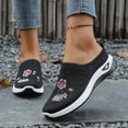 thumbnail image 2 of Slip on Casual Slippers Soft Insole Breathable Mesh Upper Easy Memory Foam Pedicure Style Spring Home Comfort, 2 of 7