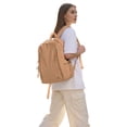 thumbnail image 2 of Deago Nylon Backpack for Women & Men Casual Lightweight Daypack Basic Backpack for High School College Students Travel Laptop Bag, Khaki, 2 of 9