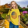 thumbnail image 5 of ZACPNCV Flag Shirt for Toddler Kids Boys Girls USA Flag T-Shirt 4th of July Shirt Patriotic Tee Tops Yellow 4-5 Years, 5 of 9