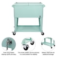 thumbnail image 5 of SalonMore Rolling Cooler 80QT Frozen Warm Function with Shelf Green, 5 of 7
