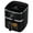 Black, variant on Kitchen Elite Digital Compact Air Fryer Oven with Window, 7 Presets, 5.28 Quart, Black