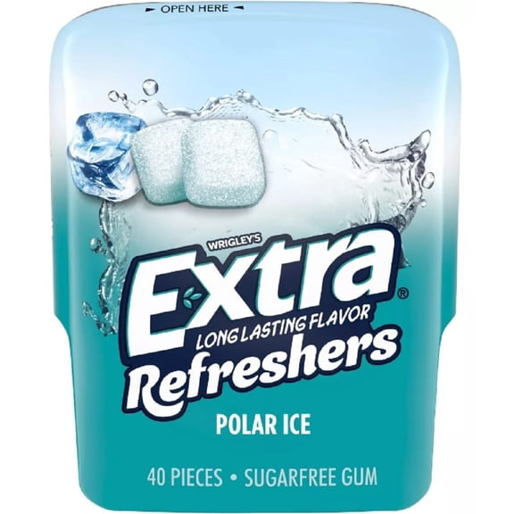 Extra Refreshers Polar Ice Chewing Gum (Pack of 12)