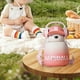 thumbnail image 1 of Botella de agua para niños, taza de entrenamiento, 650 ml, fácil de limpiar, botella para beber a prueba de fugas, botella para deportes al aire libre rosa, 1 of 8