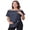 Blue Purple, variant on Shoulder Surgery Shirts for Women Tear Away Short Sleeve Tops After Rotator Cuff Shirts Chemo Port Adaptive Clothing