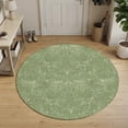 thumbnail image 3 of Small Round Rug 3Ft, Green Terracotta Splatter Non-Slip Washable Circle Rugs Carpet, Boho Mottled Vintage Rustic Indoor Outdoor Rug Floor Mats Throw Runner for Bedroom Living Room Bathroom, 3 of 8