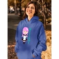 thumbnail image 2 of Kawaii Girl Welcome Hoodie Women -SPIdeals Designs, Female Large, 2 of 4