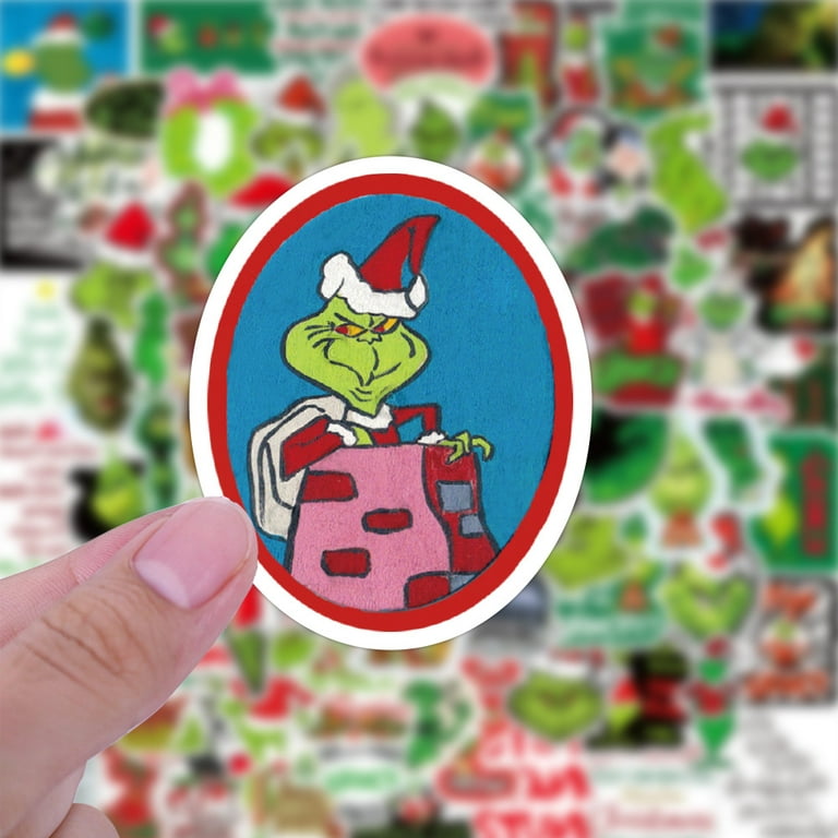 Grinch Christmas Stickers| 50 Pcs | Vinyl Waterproof Stickers For  Laptop,skateboard,water Bottles,computer,phone,guitar,anime Grinch Stickers  For