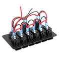 thumbnail image 3 of Panel De Interruptores Basculantes De 6 Bandas, Cargador USB Dual, Voltímetro LED De 12 - 24 V, Interruptor Basculante, Adecuado Para Uso General En Automóviles, Motocicletas,, 3 of 7