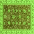 thumbnail image 1 of Ahgly Company Indoor Square Oriental Green Traditional Area Rugs, 8' Square, 1 of 4